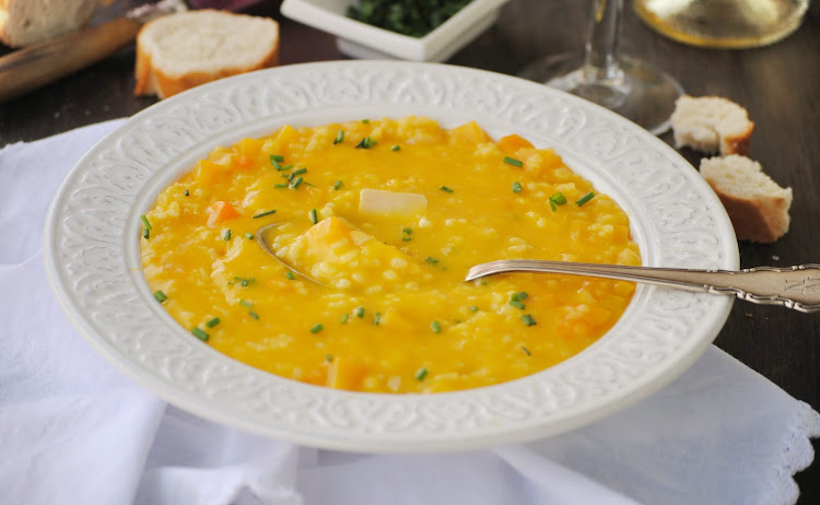 Arroz meloso de calabaza