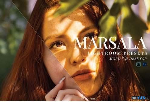 Marsala Mobile and Desktop Lightroom Presets Marsala Lightroom Presets