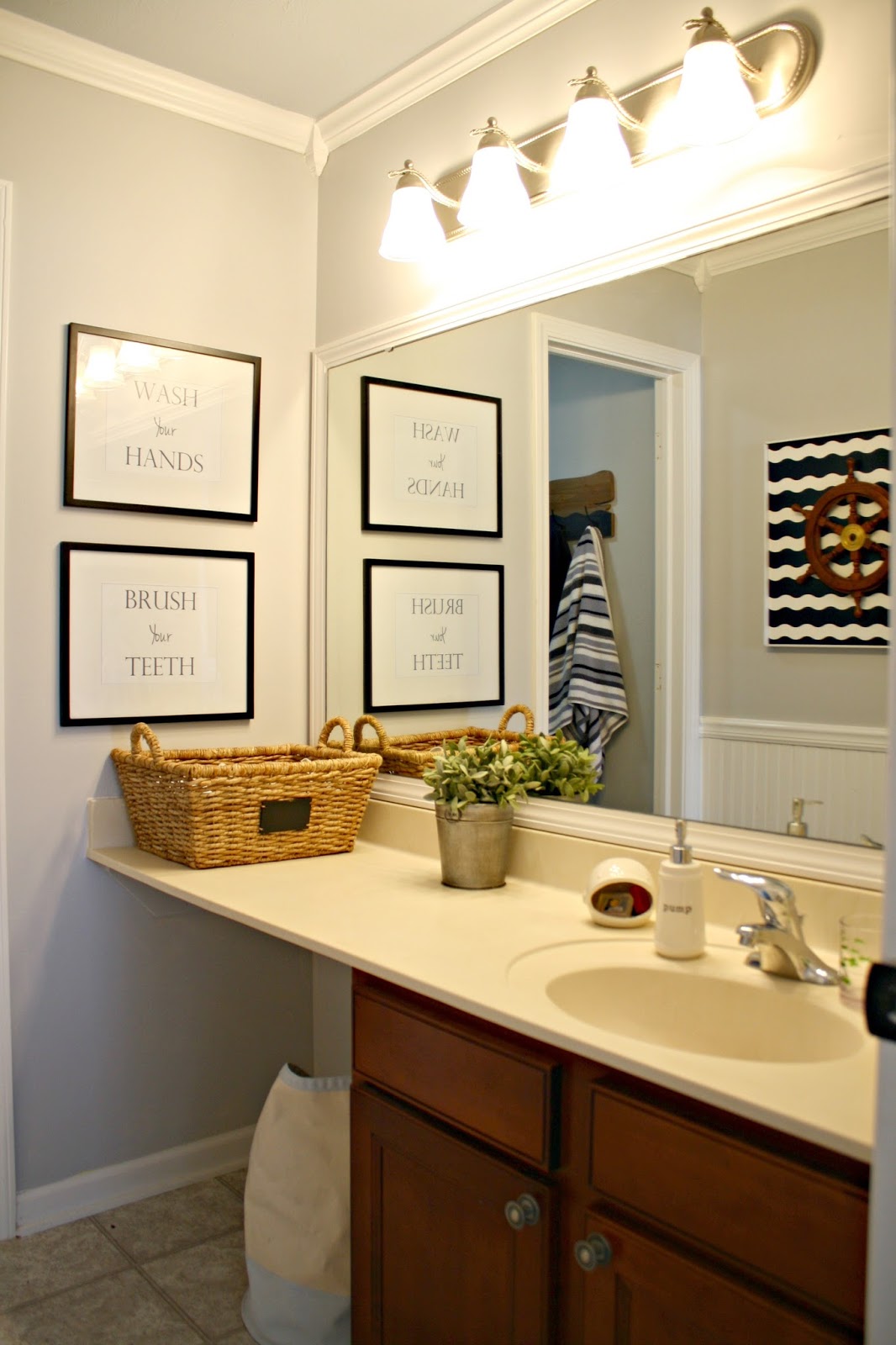 The daylight bulb difference {Amazing!} Thrifty Decor Chick Thrifty