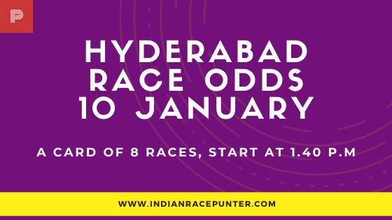 Hyderabad Race Odds 10 February, Race Odds, 