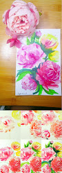 step peony draw watercolor easy tutorial