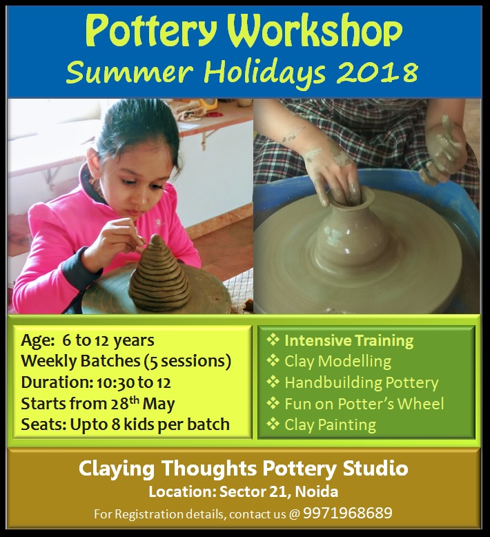 Pottery and Clay Modelling Classes for Kids in Noida