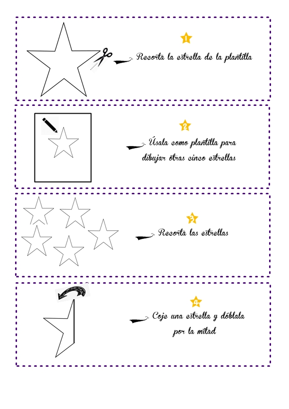 DIY guirnalda de estrellas | Manualidades