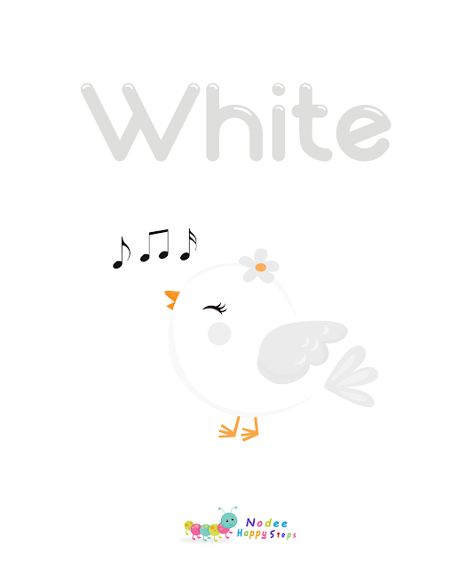 White Color - Colors Flashcards for Kids