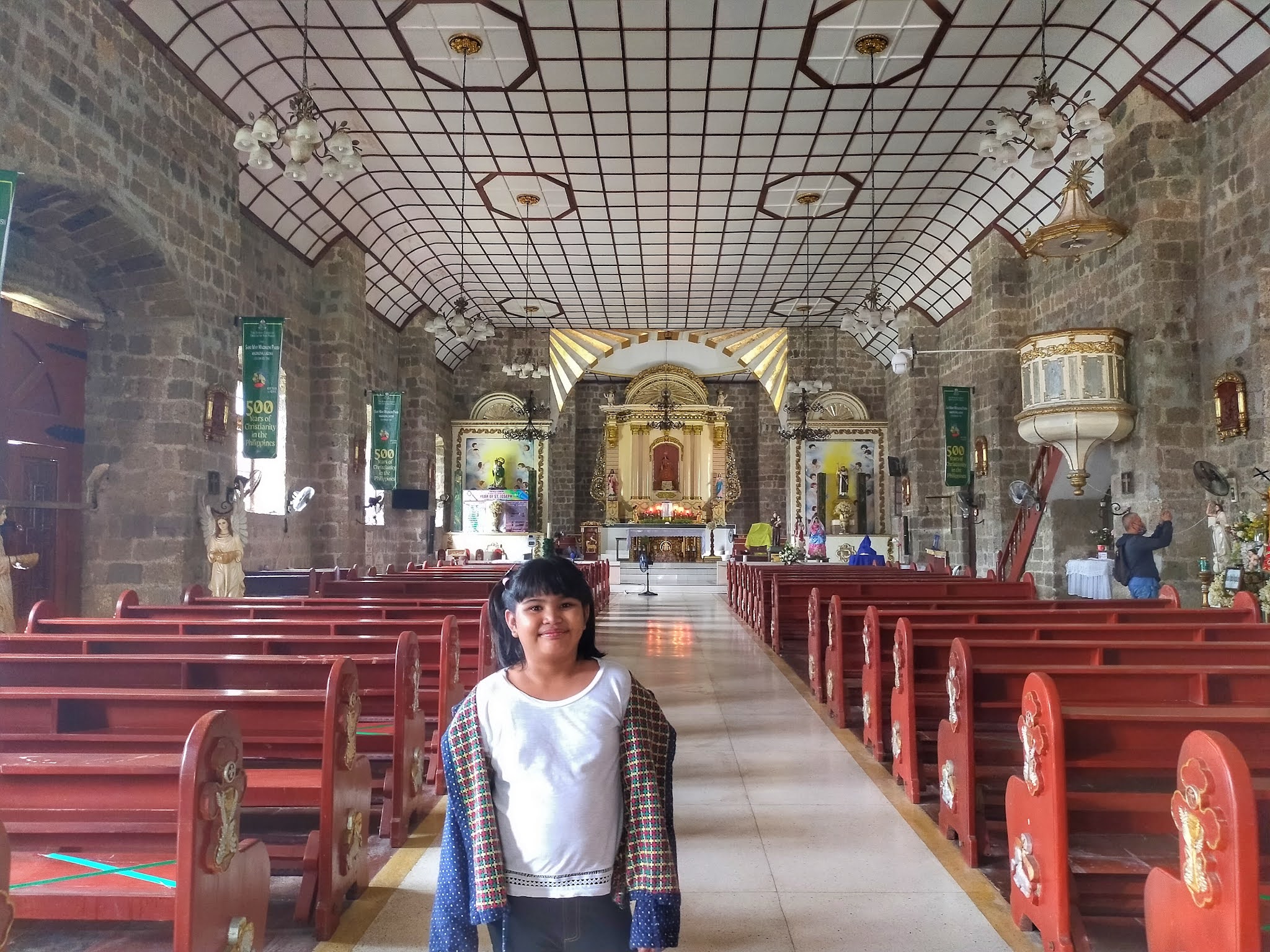 Ella inside Magdalena Church