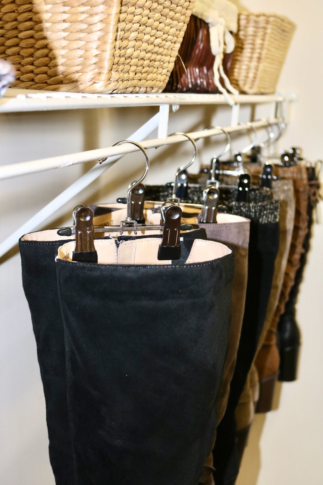 Clever & cheap way to store boots!