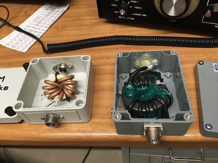 PE4BAS Amateur Radio log CM choke, RF choke, RF isolator, line