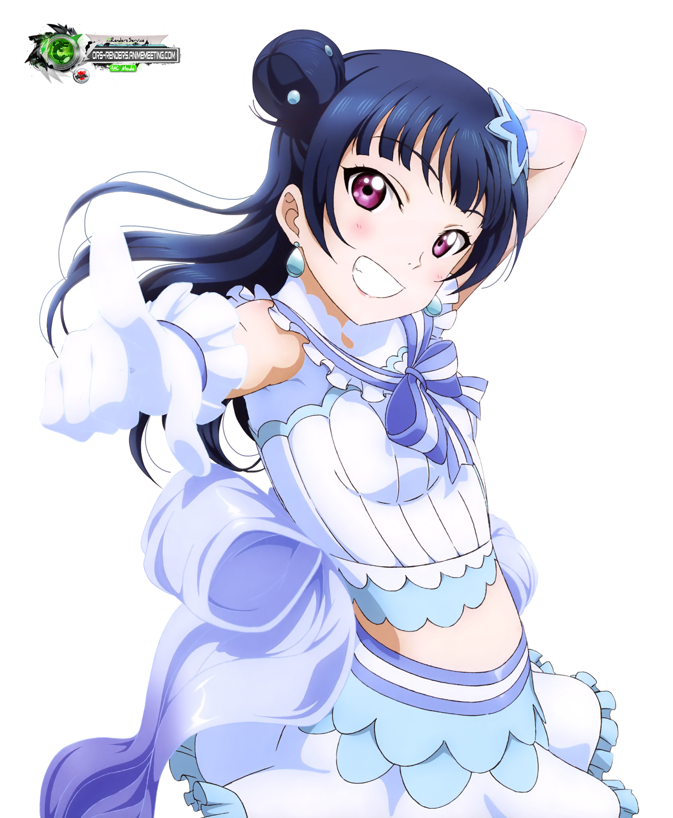 Love Live Sunshine:Tsushima Yoshiko Mega Cute Color Idols HD Render