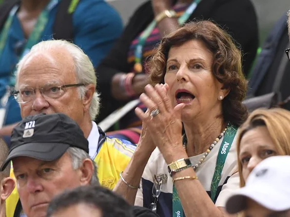 King Carl Gustaf and his wife Queen Silvia arrived in Rio de Janeiro  for the 2016 Summer Olympics. Princess Madeleine