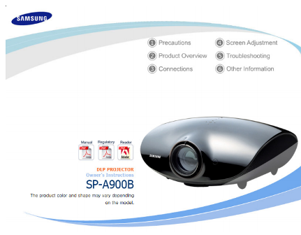 Samsung SP-A900B Projector Manual  Cover