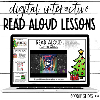 Christmas Digital Read Aloud Lessons for Google Slides TM