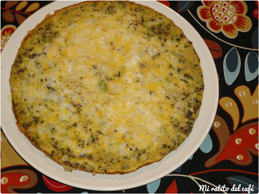 Frittata de verduras con almendras