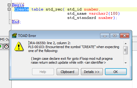 How to dynamically execute DDL statements using EXECUTE IMMEDIATE ...