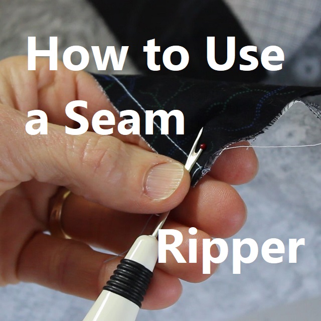 Using A Seam Ripper What is the little ball for?