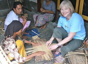 Basket weaving in Lombok