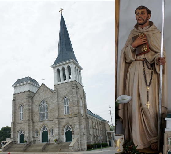 Michigan 1001 Daily Photo St Bernard Church in Alpena