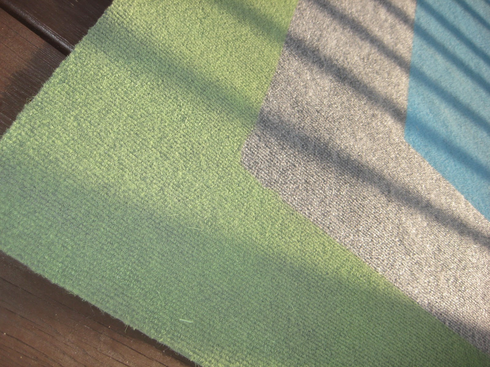 View From My Front Porch Spray Painted Rug