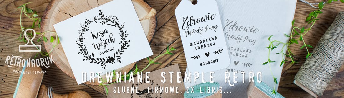 Stemple ślubne, pieczątki ex libris, drewniane pieczątki firmowe z logo i inne