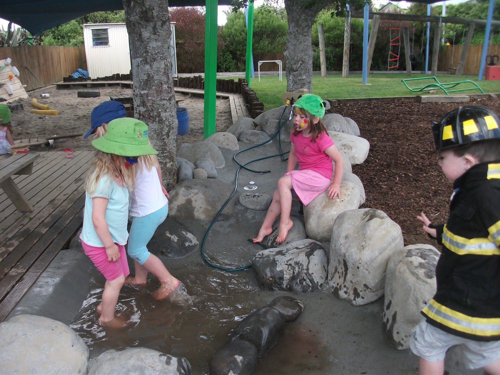 Te Kowhai Kindergarten: The new water feature