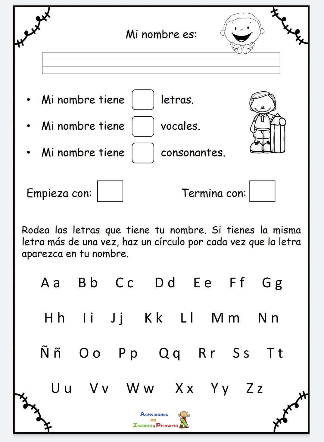 1° Primaria CEIP Antonio Diaz NOMBRES Y APELLIDOS 😊