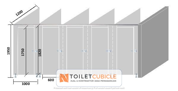 harga toilet cubicle sekolah Garut