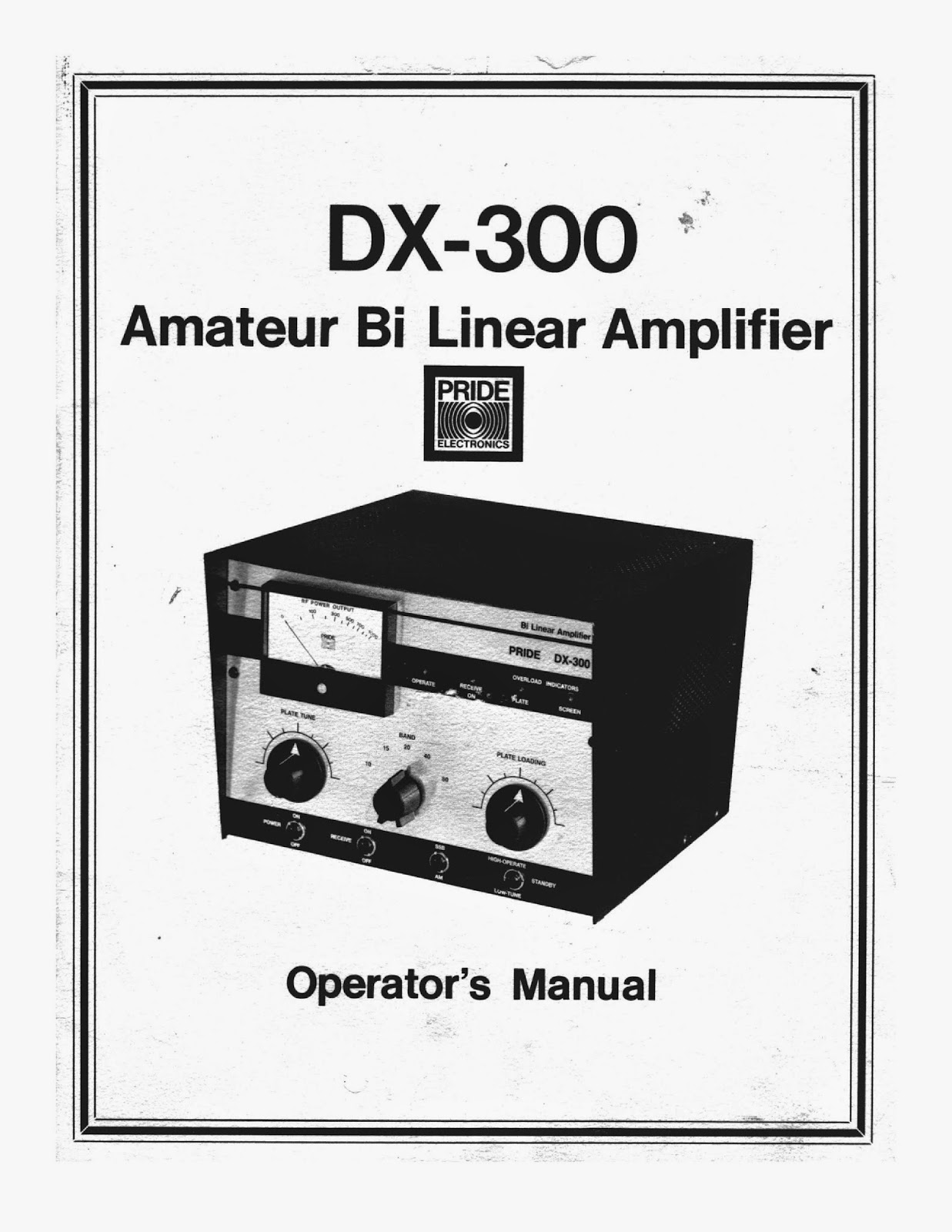 Amateur Linear Amplifier 100