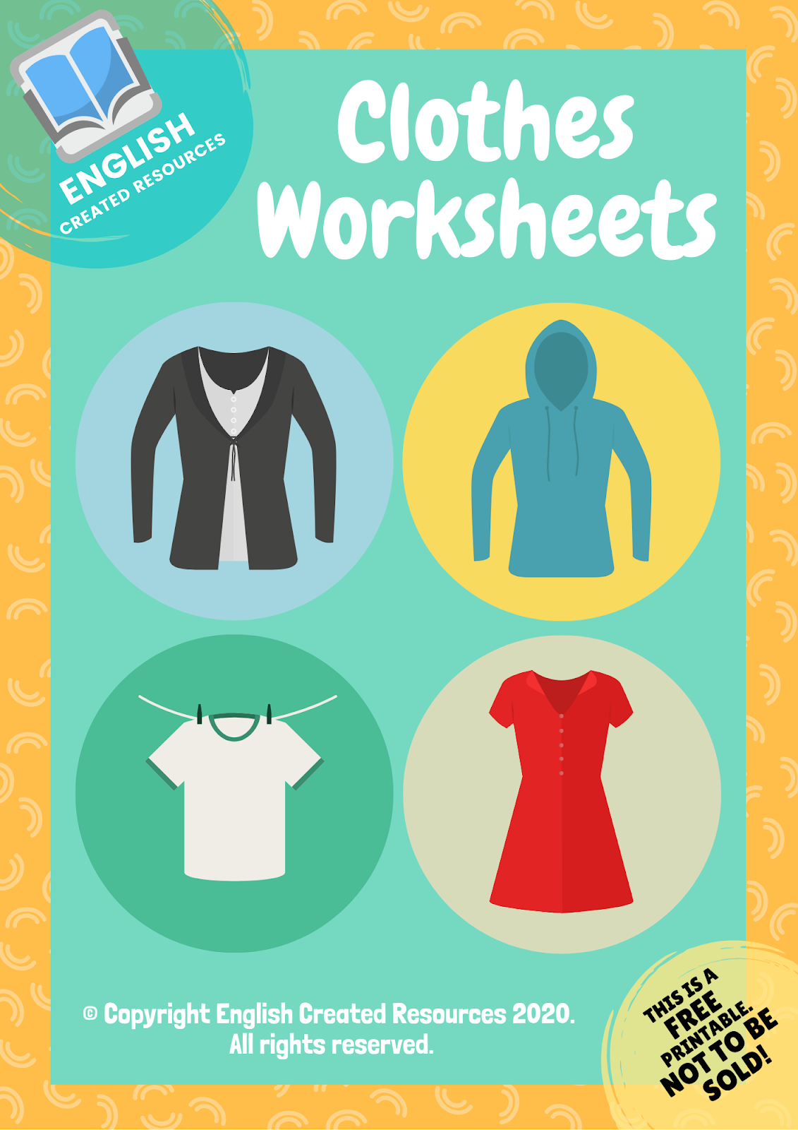 Description of clothes worksheet