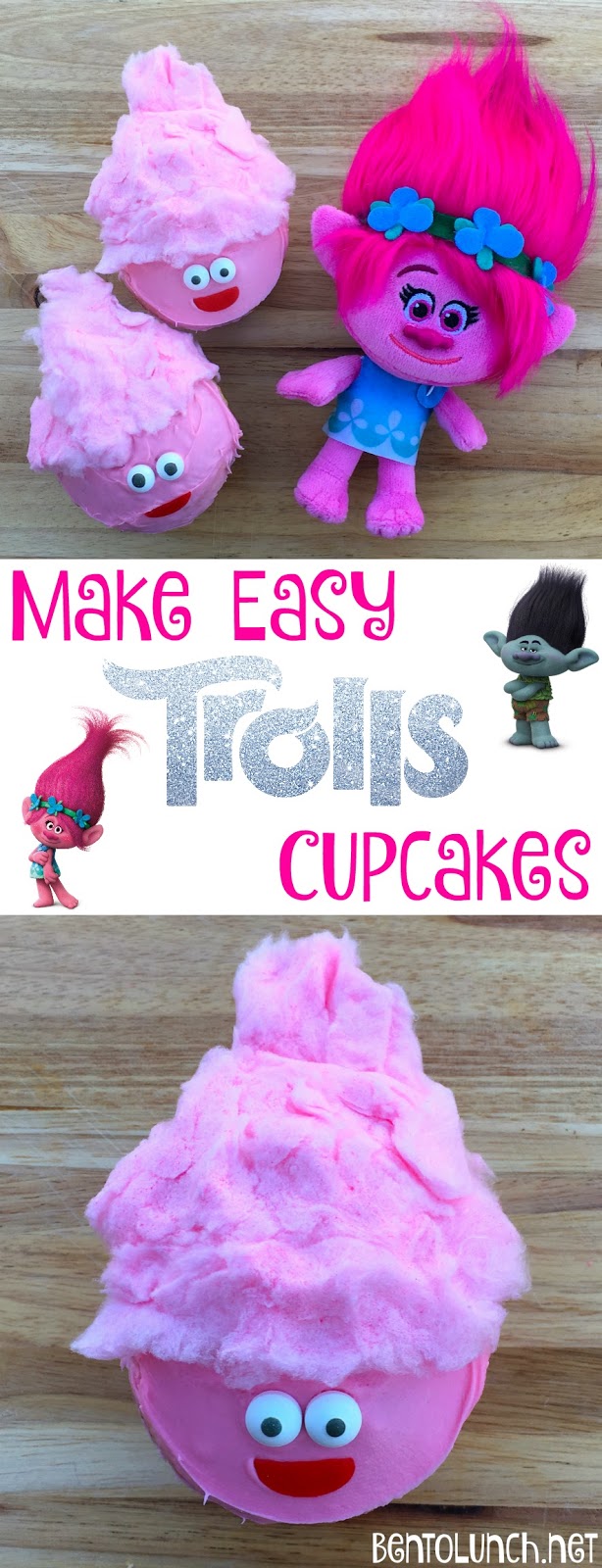 DreamWorks TROLLS: Make Easy Troll Cupcakes!