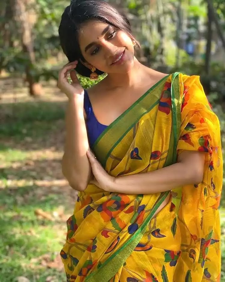 nabha-natesh-in-yellow-saree nabha-natesh-in-yellow-saree