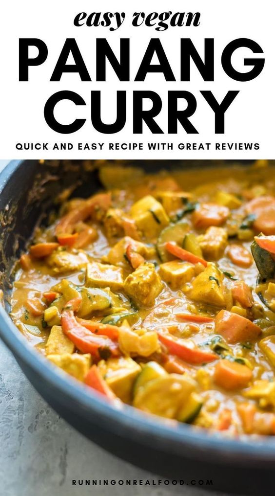 VEGAN PANANG CURRY WITH TOFU My Favorite Recipe