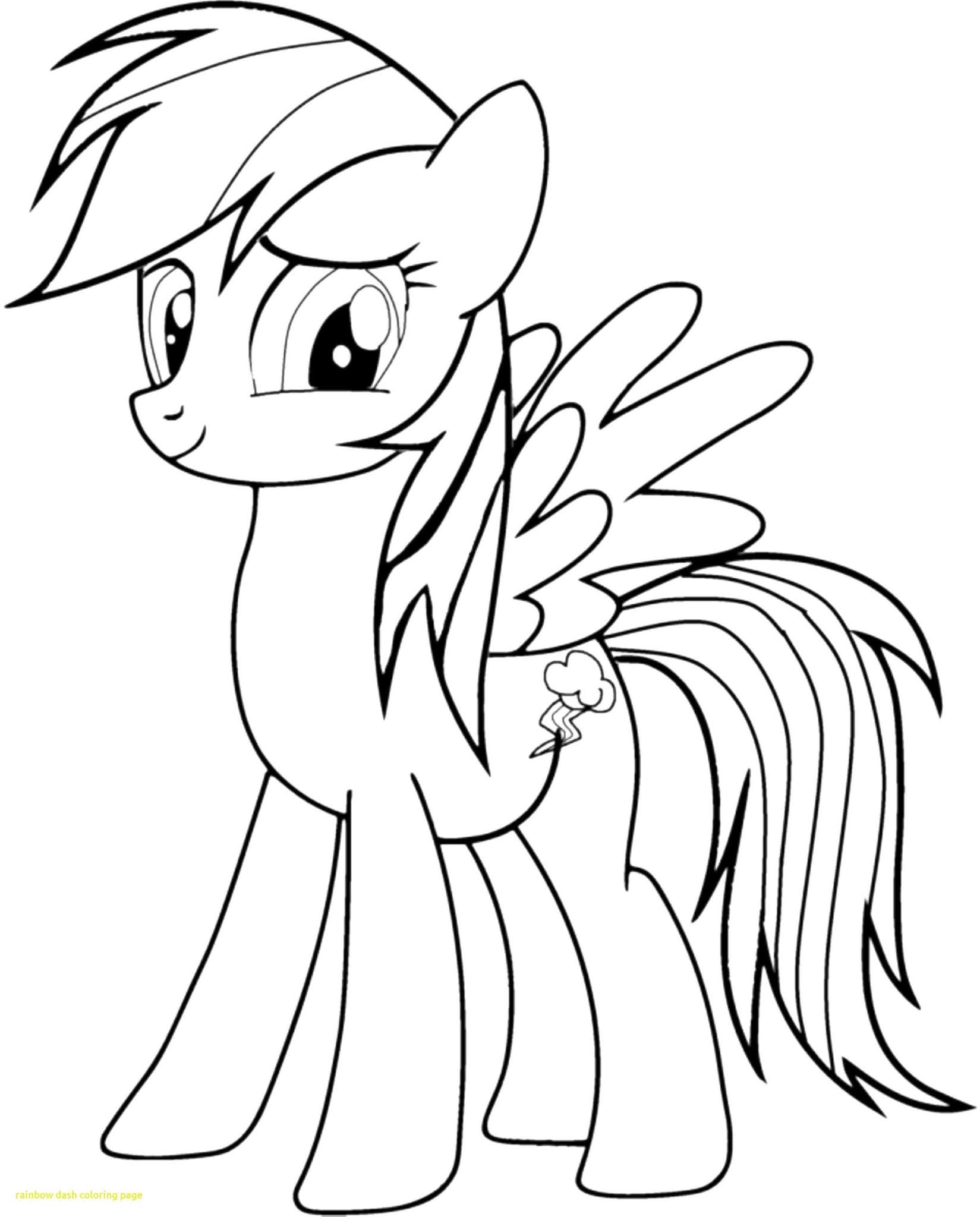 My Little Pony Coloring Pages Rainbow Dash Coloring Print