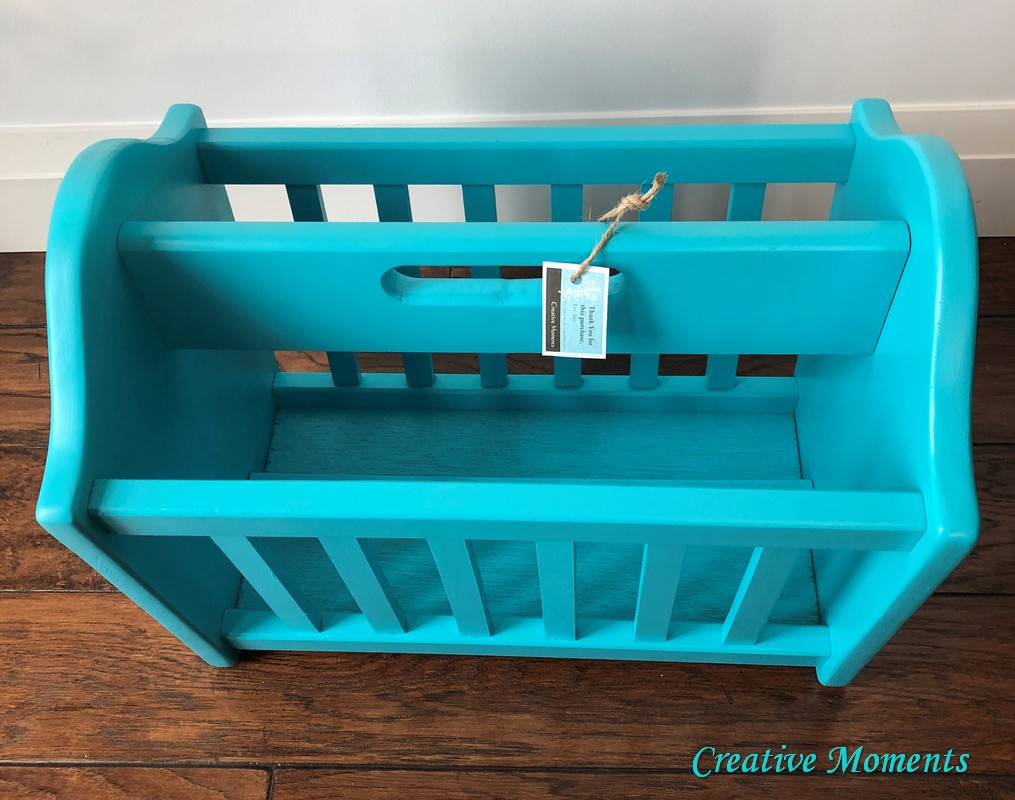 Seaside Blue Magazine Rack Personalized Too