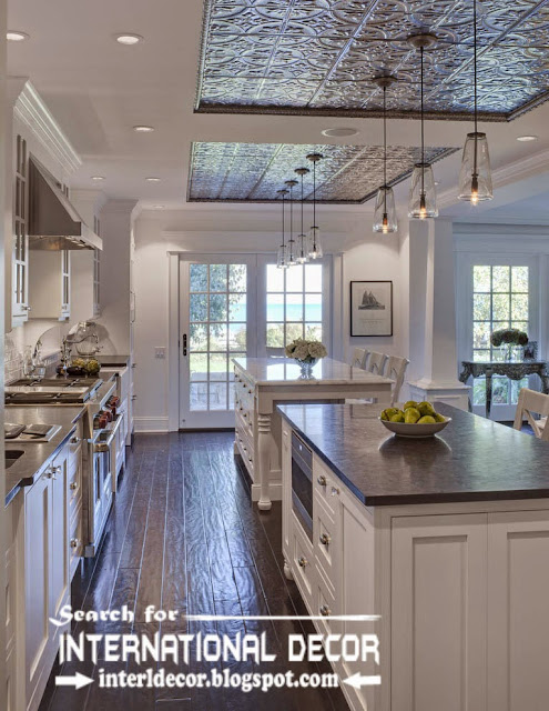modern kitchen ceiling designs ideas lights, drop ceiling for kitchen