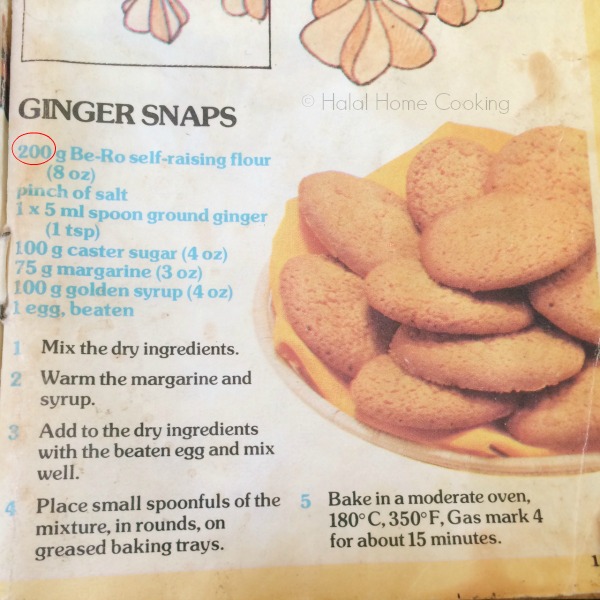 Halal Home Cooking Ginger Biscuits / Ginger Snaps / Ginger Nuts