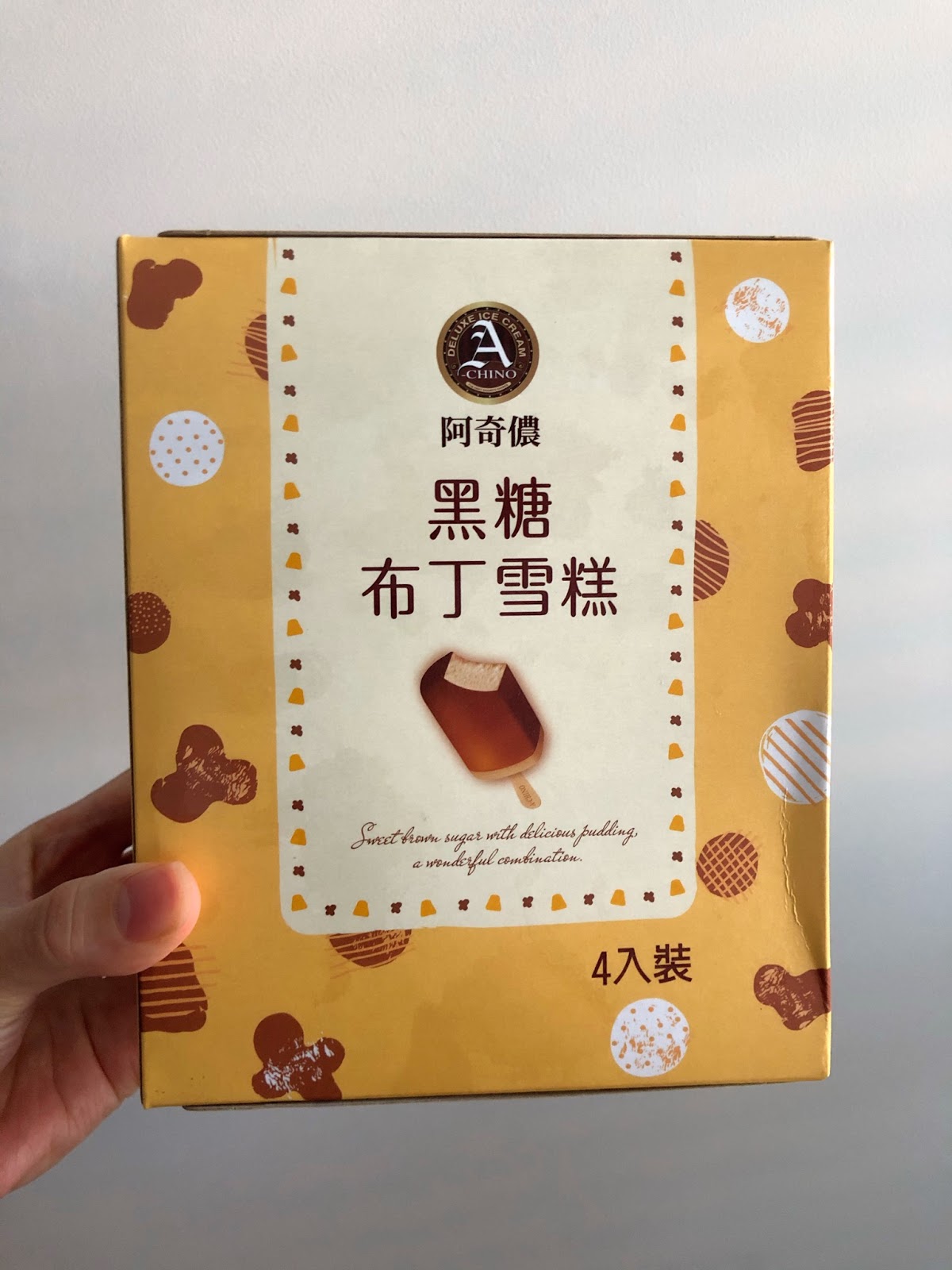 DAFYNE ME BELLA AChino Ice Cream Bars (Brown Sugar Boba, Oolong Tea Boba & Brown Sugar Pudding)