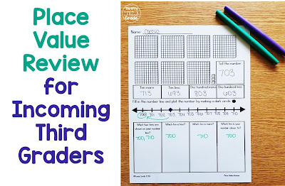 Place Value Review for Incoming Third Graders | Thrifty in Third Grade