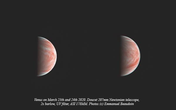 High-Resolution images of Venus taken by Amateur Astronomer with a 8
