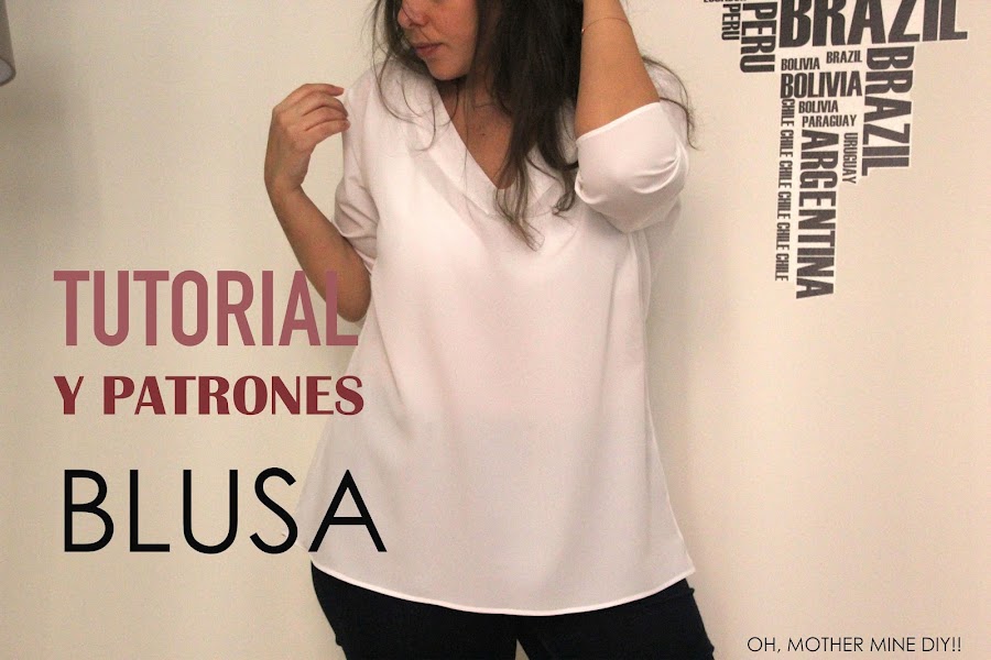 diy tutorial patrones gratis blusa camisa camiseta costura