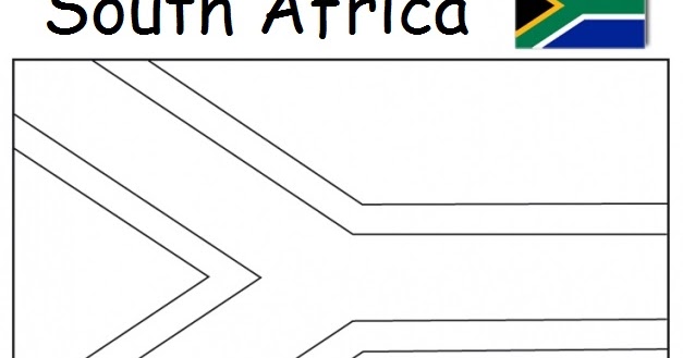 Geography Blog: South Africa Flag Coloring Page