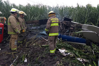 Se desploma una avioneta en campos de maíz en Jalisco