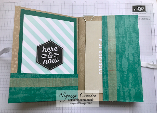 Nigezza Creates with Stampin' Up! Simple Masculine Sewn Journal Flip Through