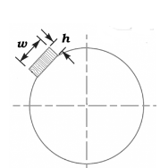 Flat saddle key