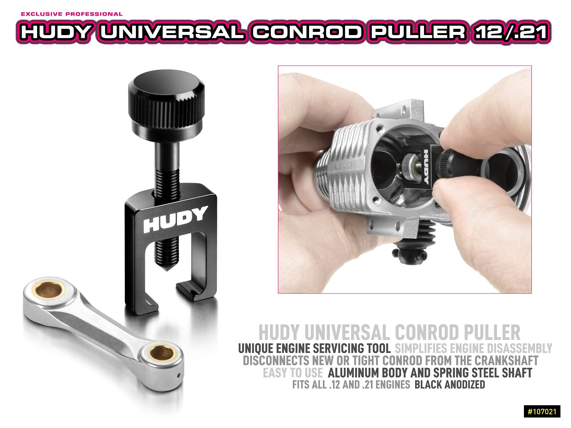 HUDY「Universal Conrod Puller .12 / .21」登場ラジコンもんちぃ オフロード/オンロード/ドリフト ラジコンニュース