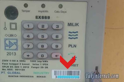 nomor token id pelanggan rekening listrik pln