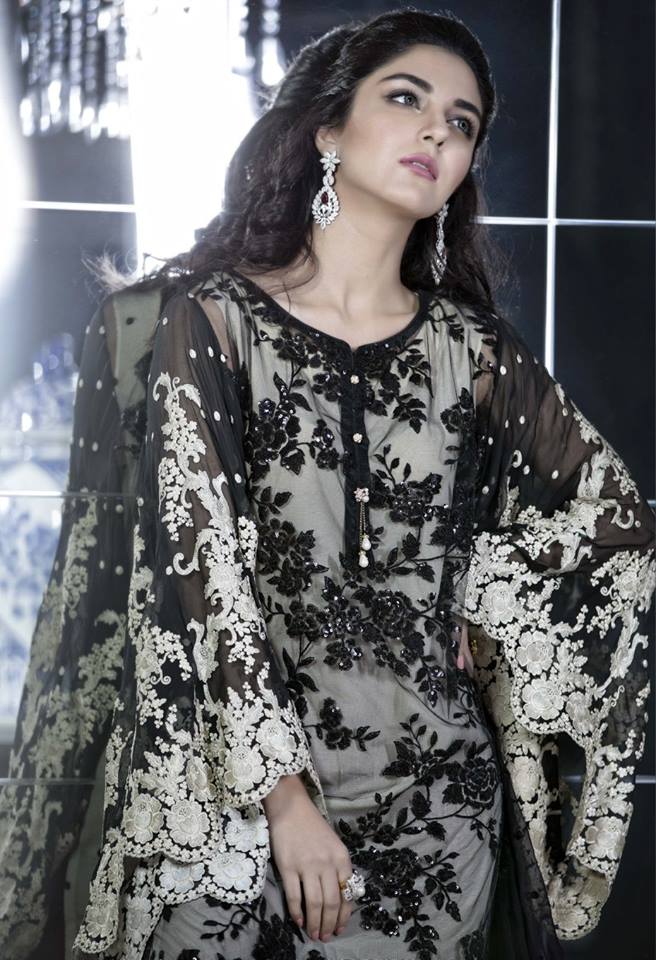 Maria B Party Wear Winter Dresses 2016 Maya Ali Clicks For Maria B