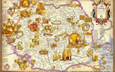 Descoperiri întâmplatoare şi arheologice de tezaure de aur, argint, bronz specifice lumii geto-dacice, spaţiul în care sunt menţionaţi agatârşii – traci strămoşi ai geto-dacilor - , cunoscători în exploatarea aurului (la Herodot)