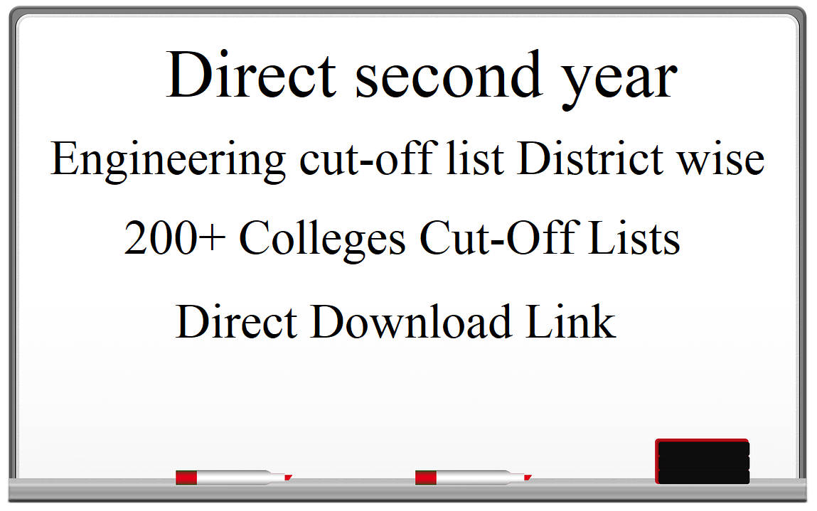 Direct Second Year Engineering Cut off List District Wise 2023 direct-second-year-engineering-cut-off-list-district-wise-2023