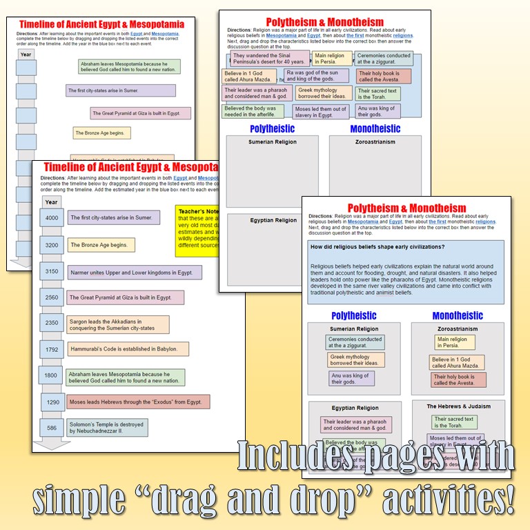 Students of History: Ancient Egypt and Mesopotamia Google Drive ...