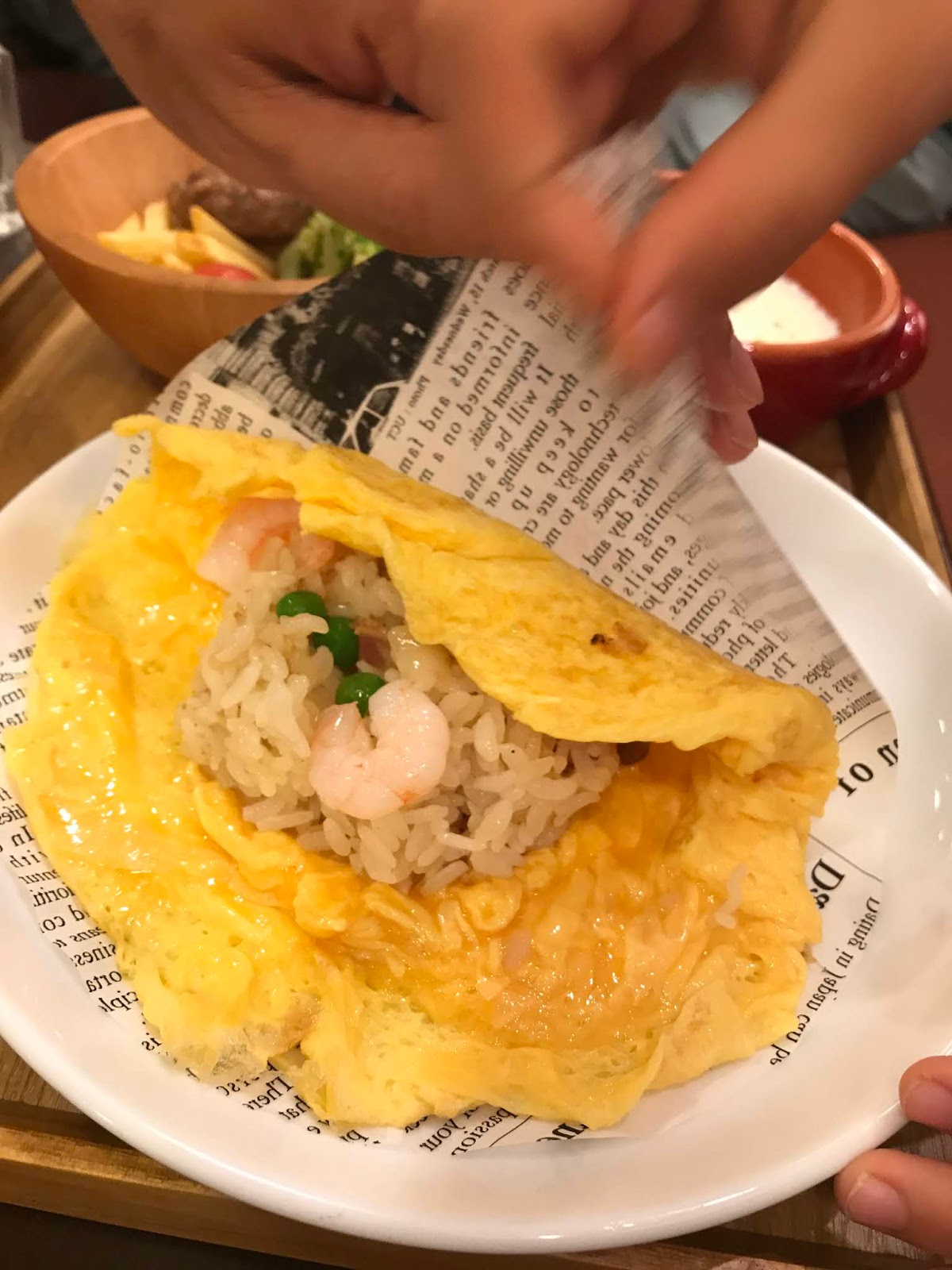The Tokyo Chapter Egg wrapped rice it's a meal