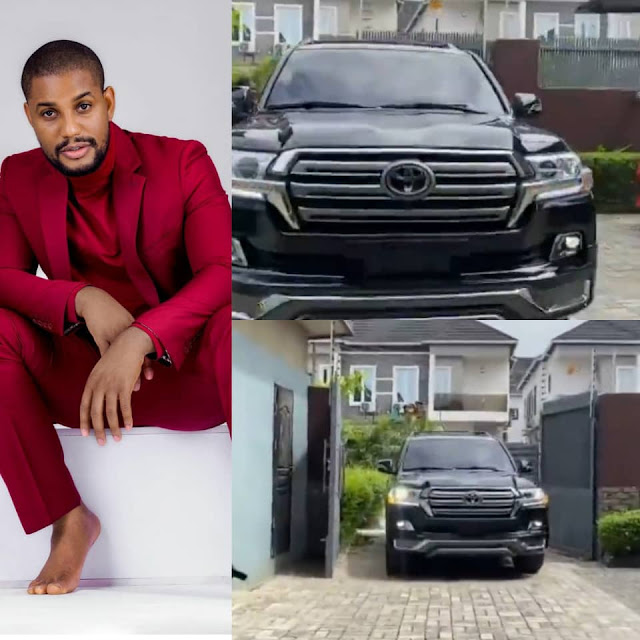 Actor, Alex Ekubo buys a brand new Toyota Landcruiser(Video)
